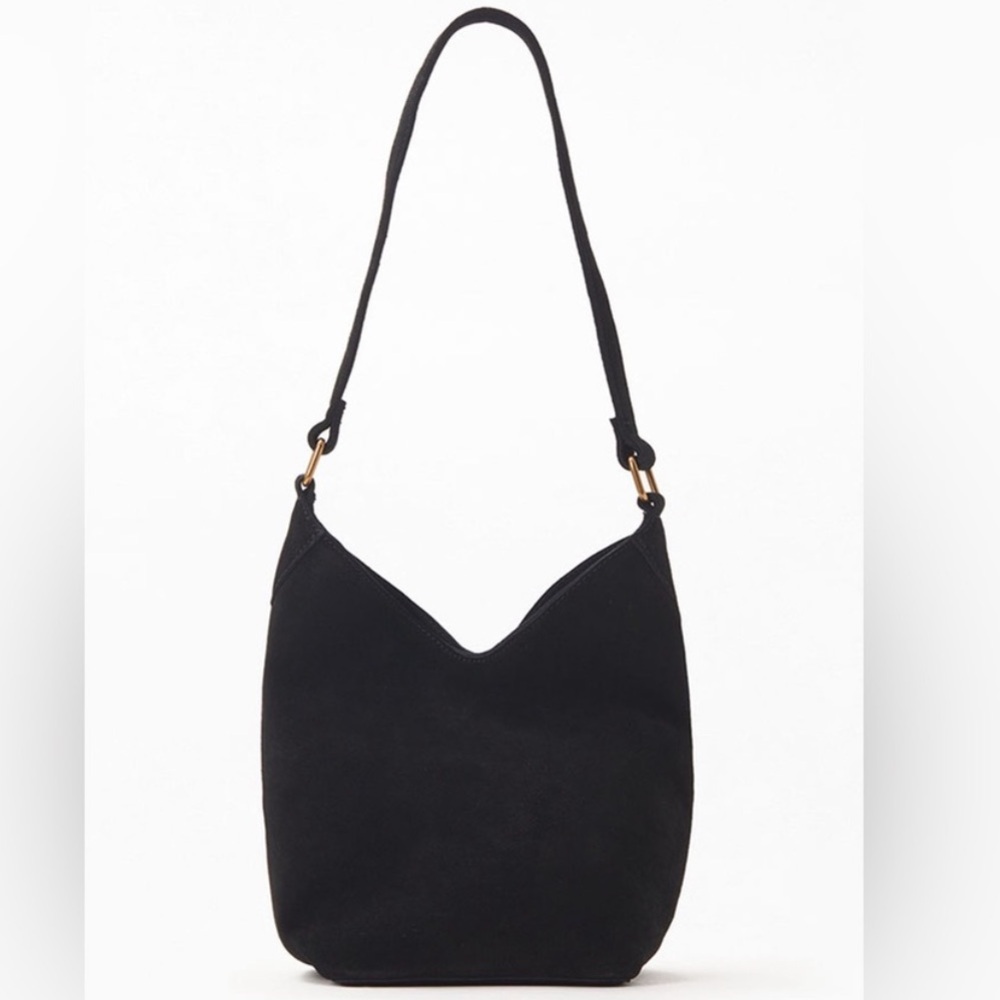 Brandy Melville Classic Black Leather Shoulder Bag